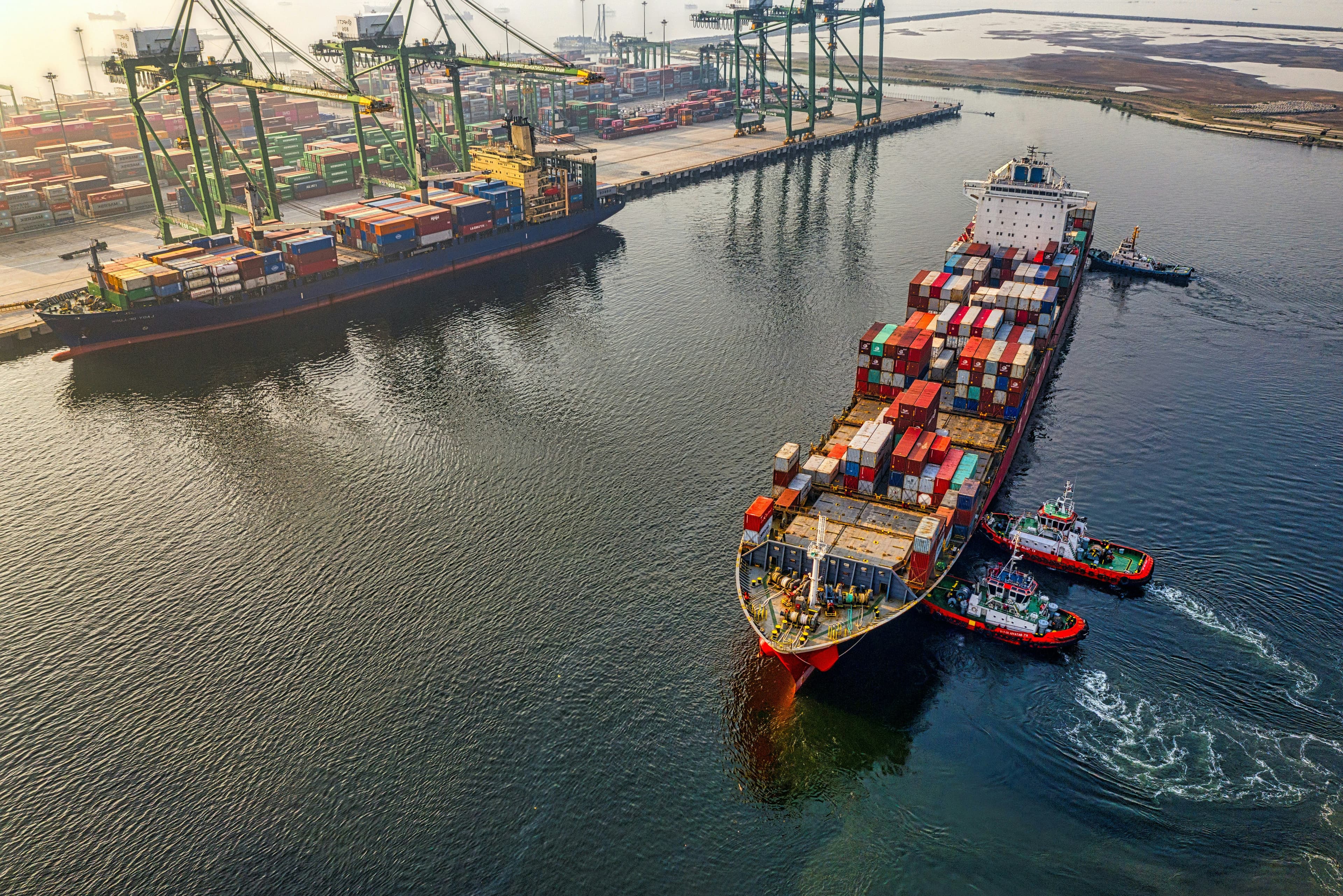 Tugboats at the port